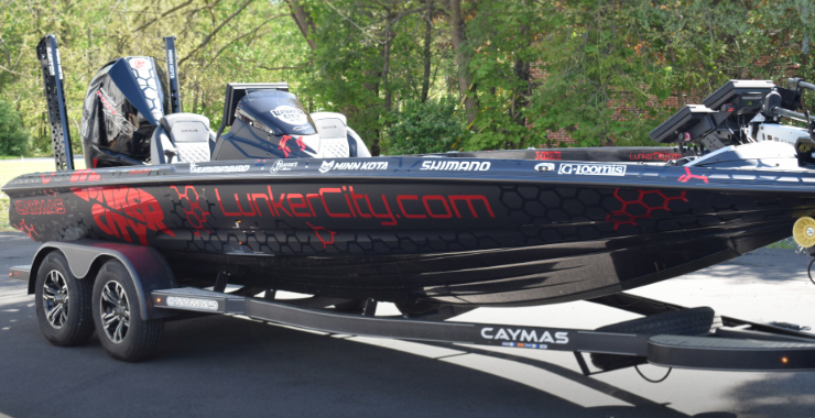 chrome matt bass boat