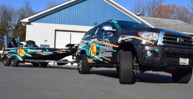 boat truck wrap