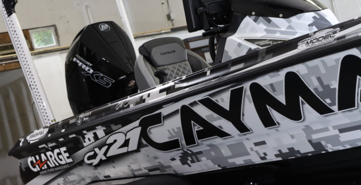 caymas bass boat wrap